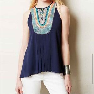 anthropologie + ranna gill | embroidered top